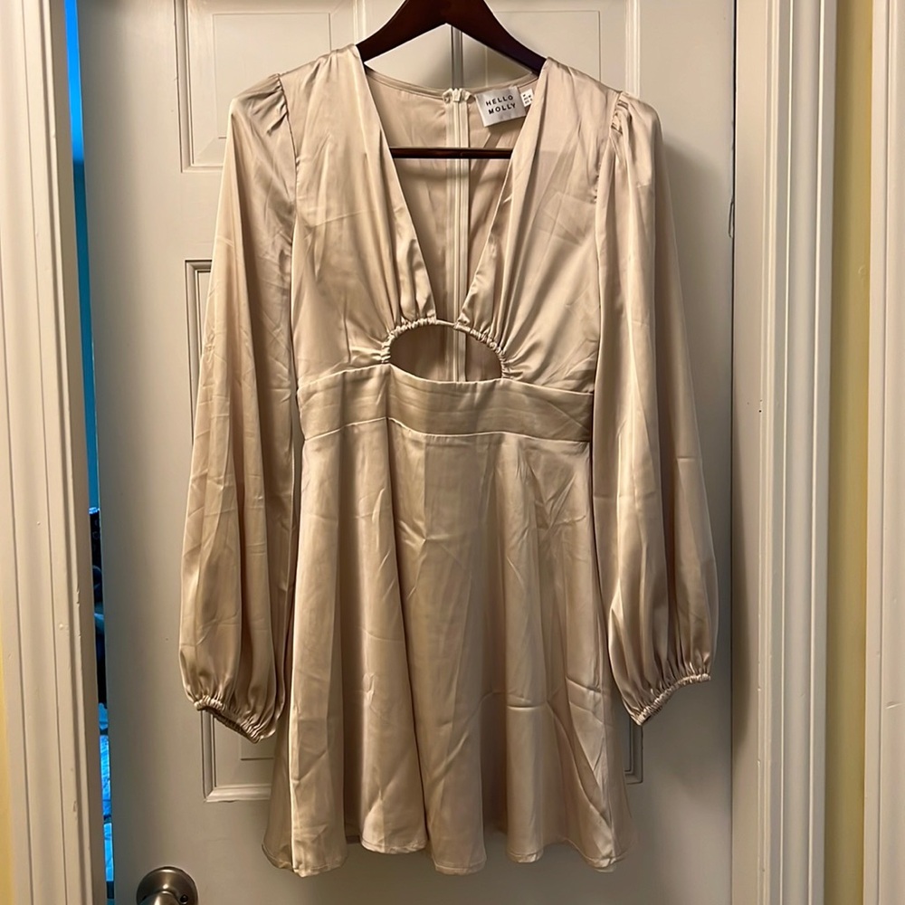 Hello Molly Satin Mini Dress